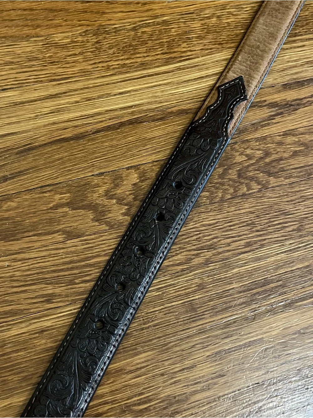 Ariat leather belt 30 cowhide western rodeo brown classic